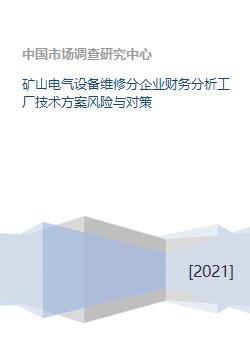 礦山電氣設備維修分企業(yè)財務分析、工廠技術(shù)方案風險與對策及資本投資咨詢